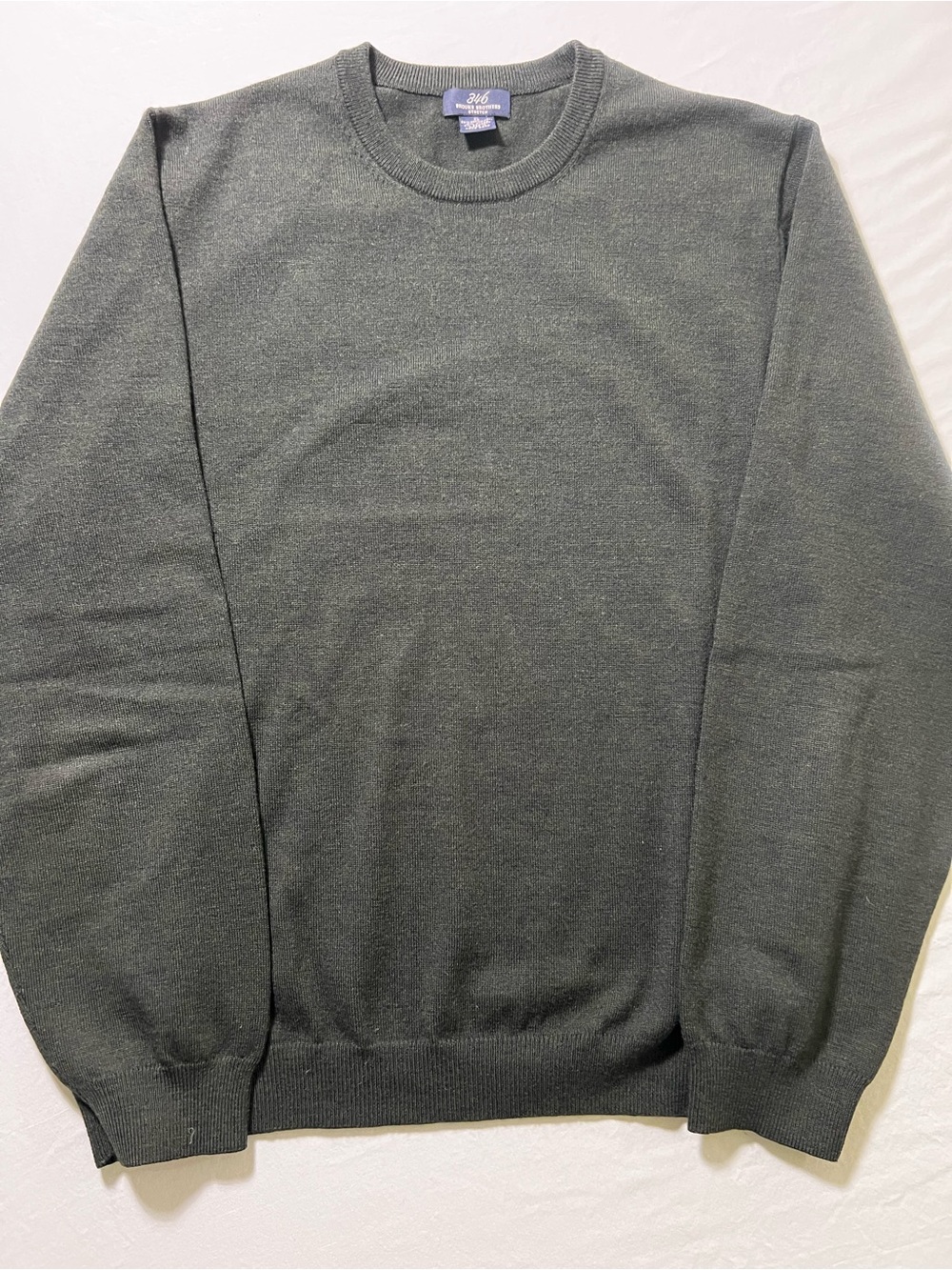Brooks Brothers Men’s Wool Crewneck Sweater in Charcoal Stretch